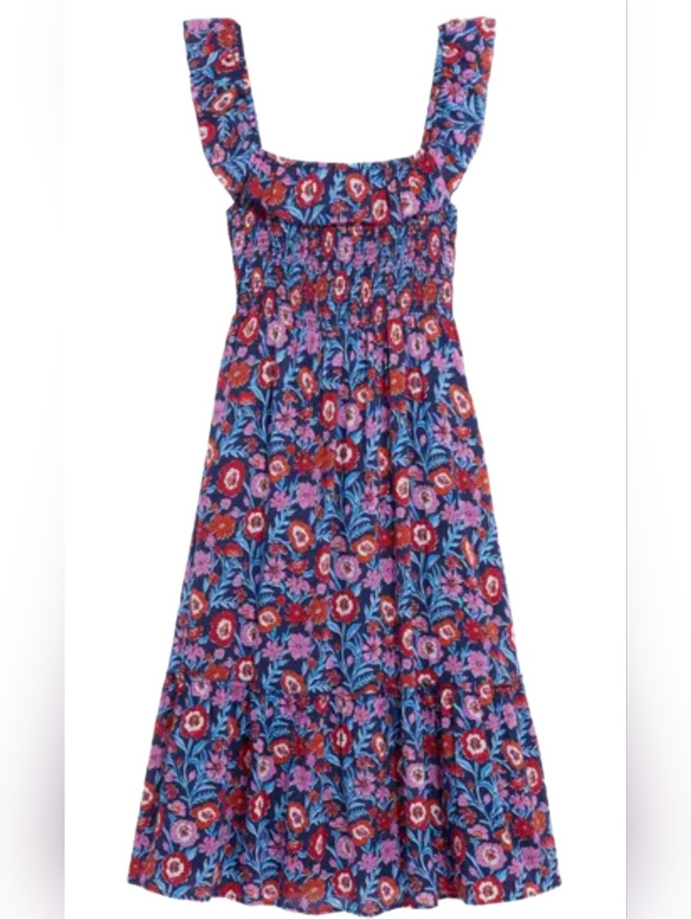 Vineyard Vines Tisbury Smocked  Floral Mini Dress